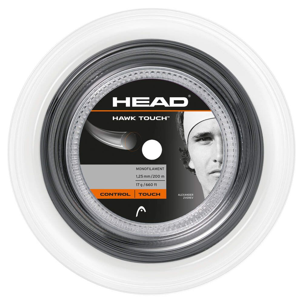 Head Hawk touch tenis strune 200m 125 antracitna