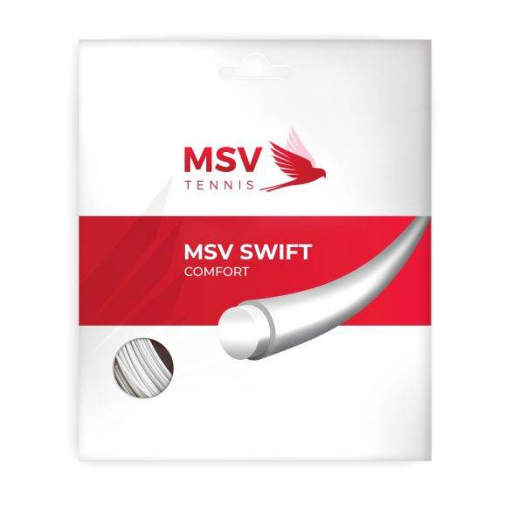 Tenis strune MSV Swift 12 m bela 1,25 mm